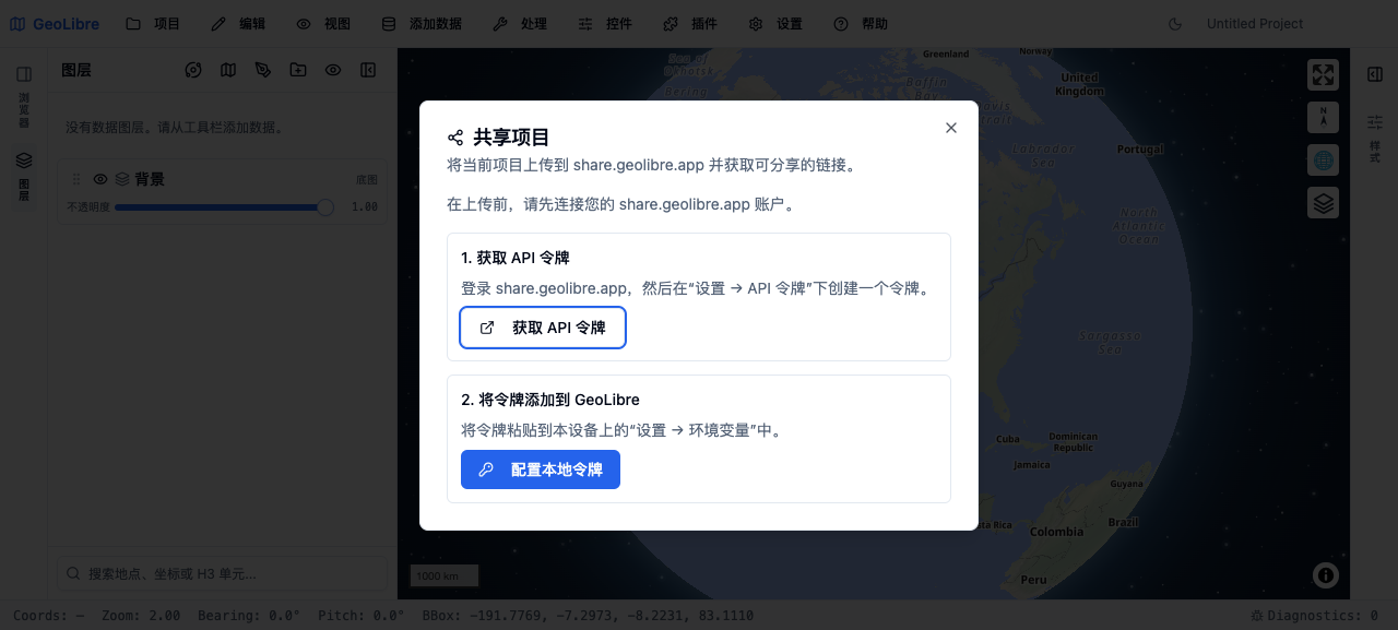 分享项目弹窗
