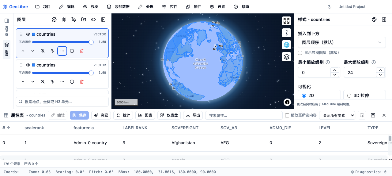 属性表视图